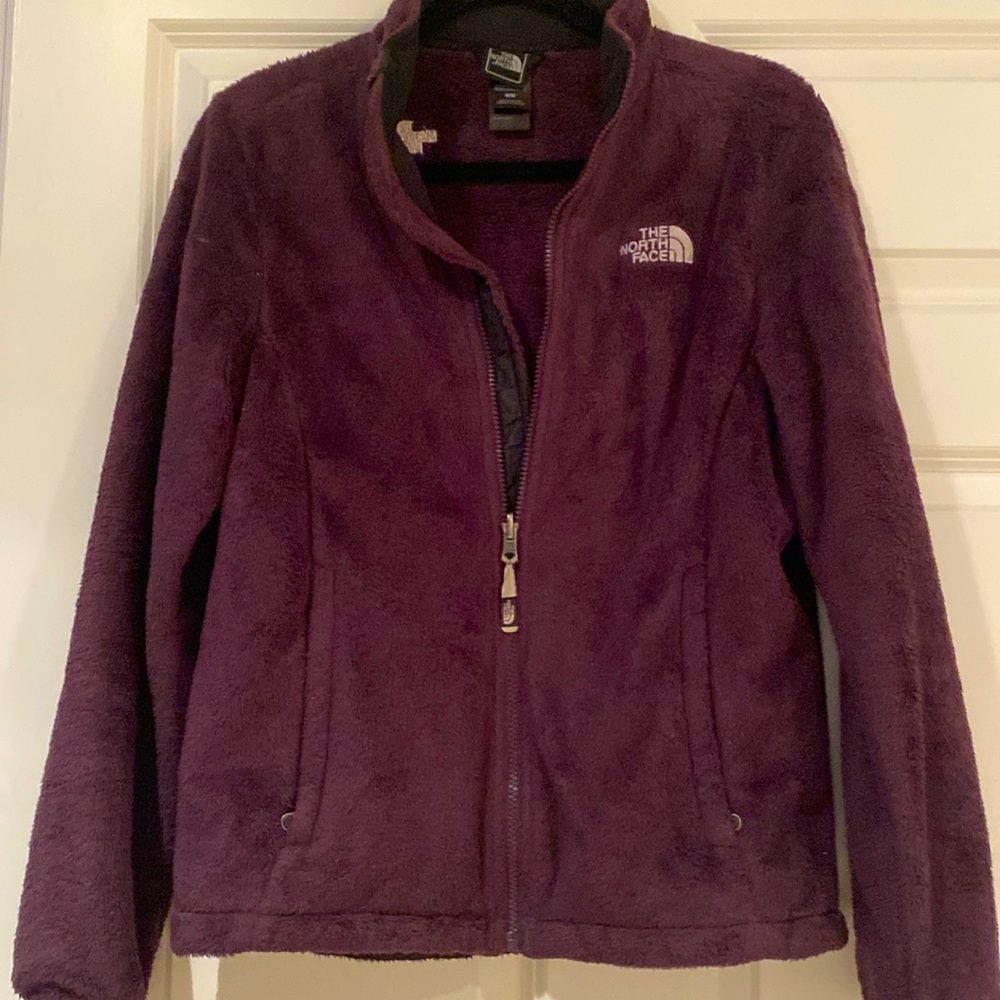 Purple fleece North Face jacket